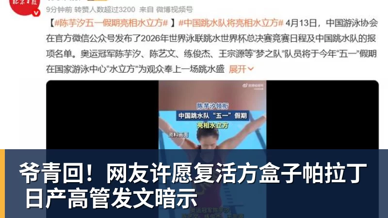 FB体育爷青回！网友许愿复活方盒子帕拉丁 日产高管发文暗示