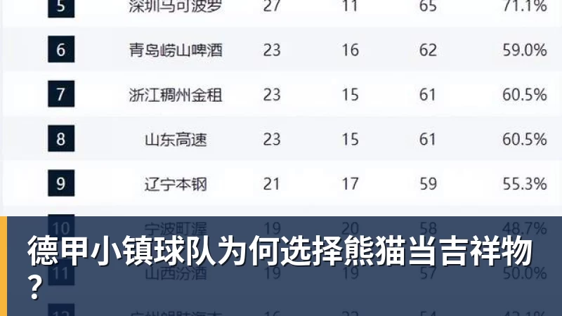 FB体育德甲小镇球队为何选择熊猫当吉祥物？